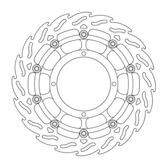 Moto-Master Flame Brakedisc front left Husqvarna 450-510-610-630 SM-R