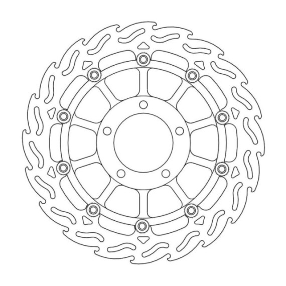 Moto-Master Flame Brakedisc front left Triumph: T1050, T955