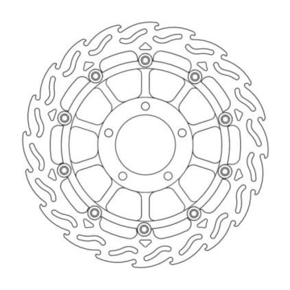 Moto-Master Flame Brakedisc front left Triumph: T1050, T955