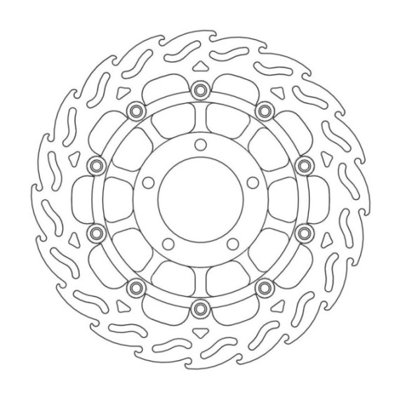 Moto-Master Flame Brakedisc front left Triumph: Daytona, Speed Four