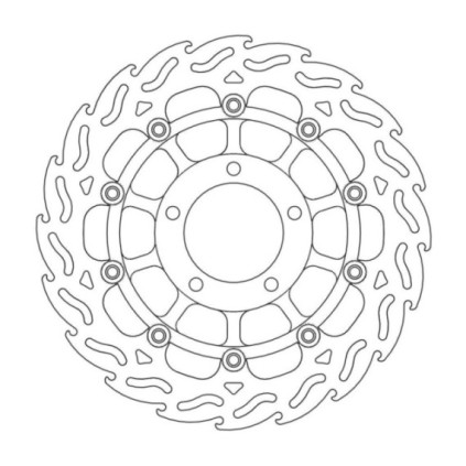 Moto-Master Flame Brakedisc front left Triumph: Daytona, Speed Four