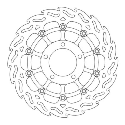 Moto-Master Flame Brakedisc front right Triumph: Daytona, Speed Four