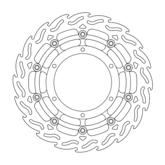 Moto-Master Flame Brakedisc front left Yamaha: XT660X