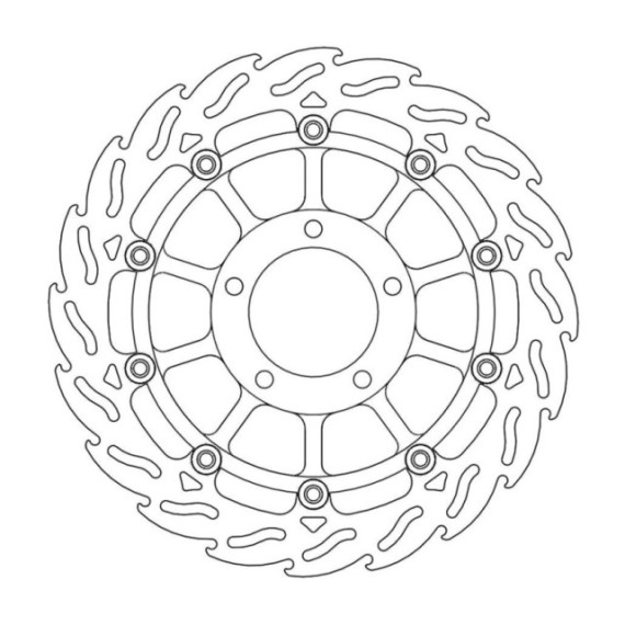 Moto-Master Flame Brakedisc front left T1050 Speed Triple