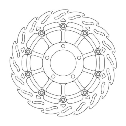 Moto-Master Flame Brakedisc front left T1050 Speed Triple