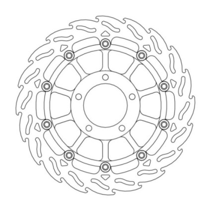 Moto-Master Flame Brakedisc front right T1050 Speed Triple