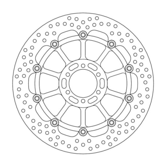 Moto-Master Halo Brakedisc front Aprilia: RSV 1000, Benelli, Bimota, Ducati: ST 