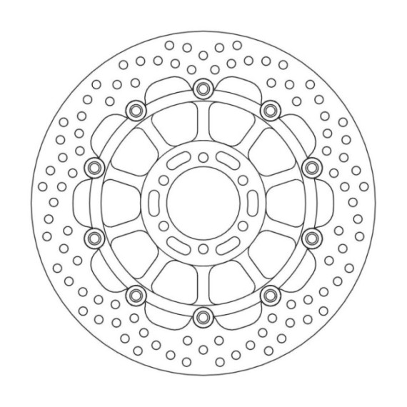 Moto-Master Halo Brakedisc front Yamaha: R1-Z250, TZ250GP, XJR400/R, FZR600, FZ6