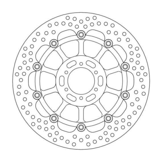 Moto-Master Halo Brakedisc front Honda: RS250R, TSR250, CBR400F/F2, RVF400, VFR4