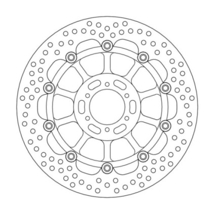 Moto-Master Halo Brakedisc front Honda: RS250R, TSR250, CBR400F/F2, RVF400, VFR4