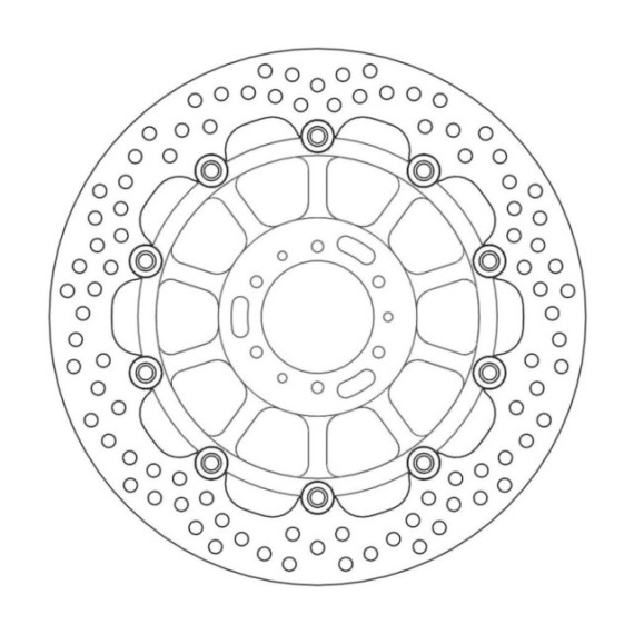 Moto-Master Halo Brakedisc front Honda: CBR600F, VFR800/ABS, CBR900RR Fireblade,