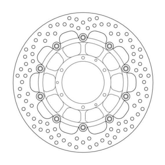 Moto-Master Halo Brakedisc front Honda: CBR600RR/ABS, CB1000R/ABS, CBR1000RR Fir
