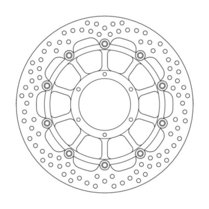 Moto-Master Halo Brakedisc front Honda: CBR1000RR Fireblade, VTR1000 SP1/SP2