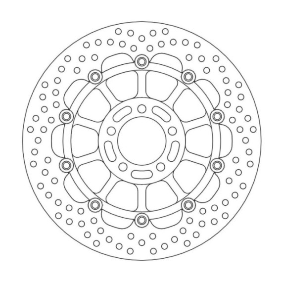 Moto-Master Halo Brakedisc front Kawasaki: ZR550 Zephyr, ZX-6R Ninja, ZZR600, ZR