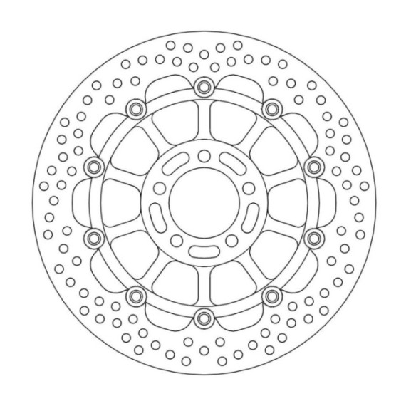 Moto-Master Halo Brakedisc front Kawasaki: ZX-6R, ZX-9R