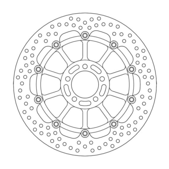 Moto-Master Halo Brakedisc front Kawasaki: ZX-7R/RR Ninja, ZXR750, ZX-9R Ninja, 