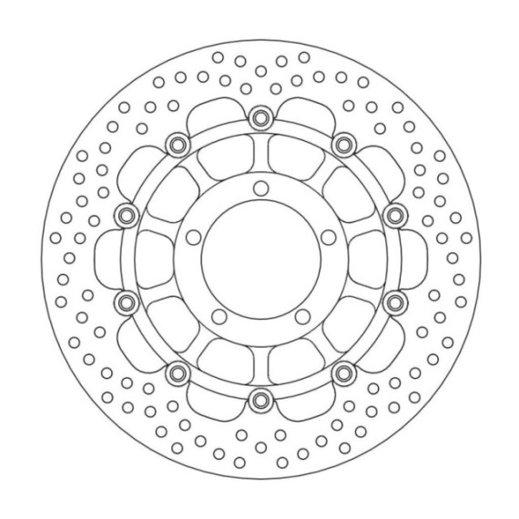 Moto-Master Halo Brakedisc front Triumph: Daytona 675, Street Triple 675/R