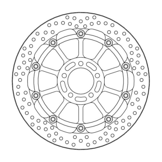 Moto-Master Racing Halo Brakedisc front 5,5mm Kawasaki: ZXR750, ZZR1100-1200