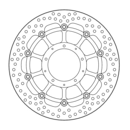 Moto-Master Halo Brakedisc front Honda: VFR1200F / DCT / Parking brake