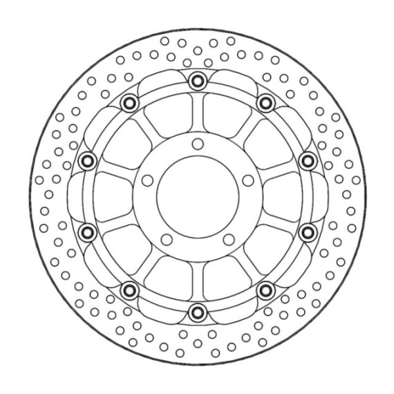 Moto-Master Racing Halo Brakedisc front Triumph: Speed Triple, Tiger 1050, Tiger