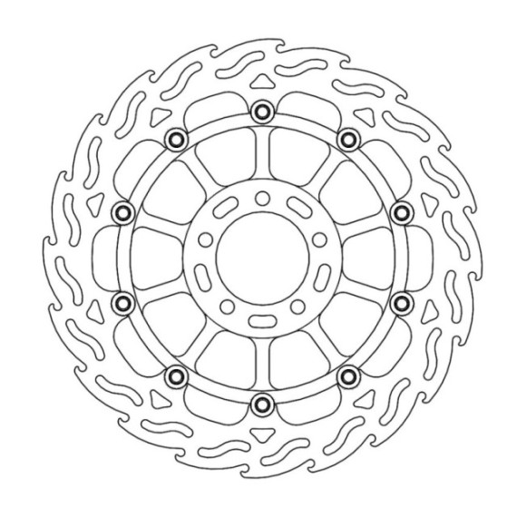 Moto-Master Flame Brakedisc front left Kawasaki: ZX-10RR