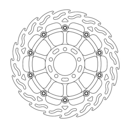 Moto-Master Flame Brakedisc front left Kawasaki: ZX-10RR