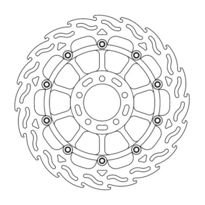 Moto-Master Flame Brakedisc front right Kawasaki: ZX-10RR
