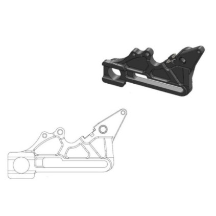 Moto-Master Adapter Husqvarna: Factory rear Ø240mm black, incl. clip for Magur