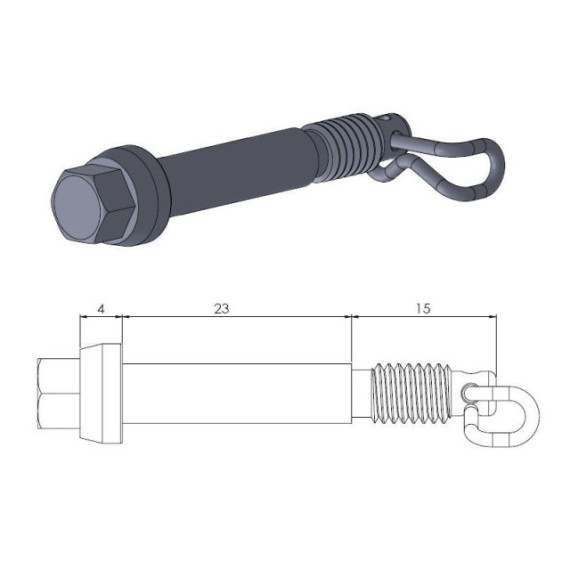 Moto-Master Brake pad pin