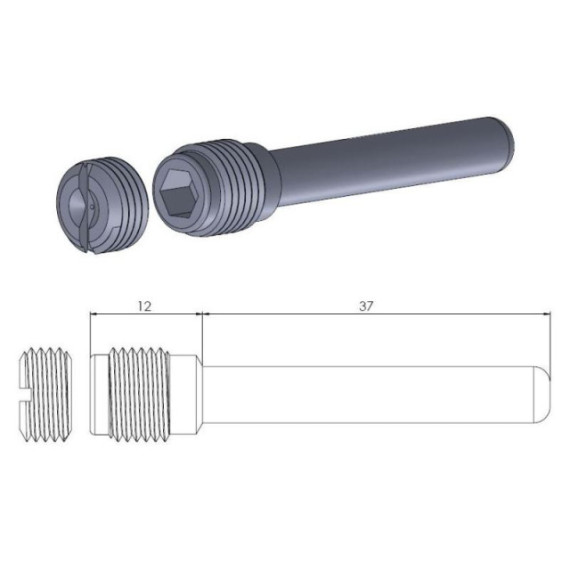 Moto-Master Brake pad pin