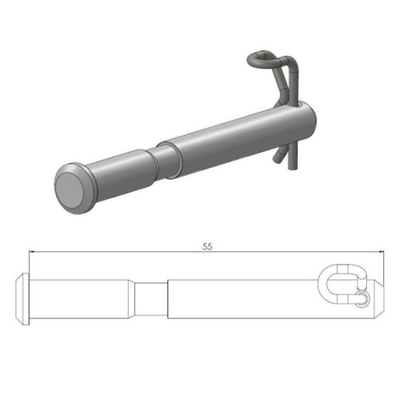 Moto-Master Brake pad pin Husqvarna 2018 Magura front caliper