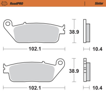 Moto-Master Brakepads RoadPRO Scooter