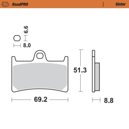 Moto-Master Brakepads RoadPRO Scooter