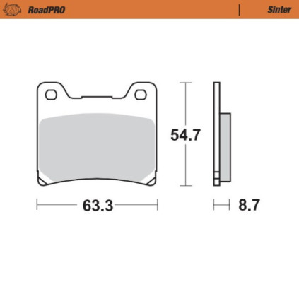 Moto-Master Brakepads RoadPRO Sinter front