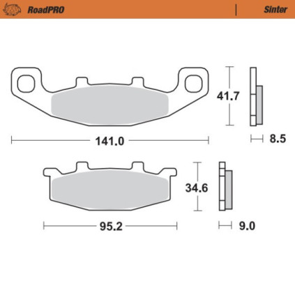 Moto-Master Brakepads RoadPRO Sinter front