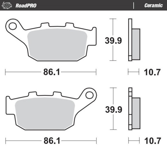 Moto-Master Brakepads RoadPRO Ceramic