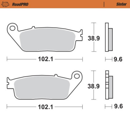 Moto-Master Brakepads RoadPRO Sinter rear