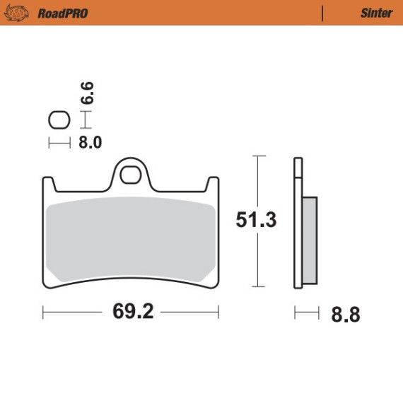 Moto-Master Brakepads RoadPRO Sinter front