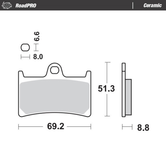 Moto-Master Brakepads RoadPRO Ceramic