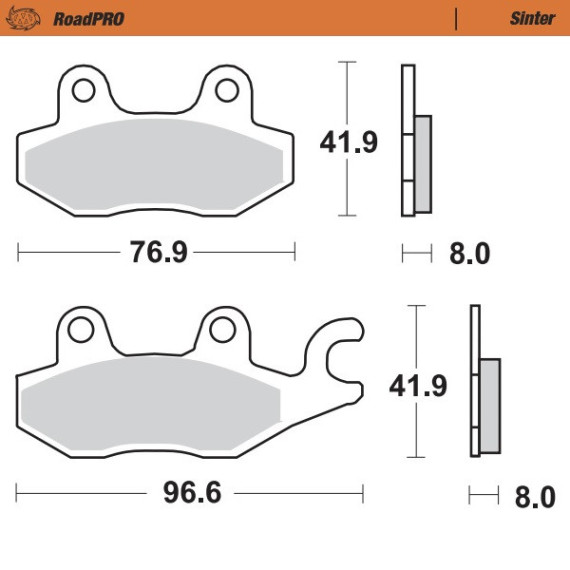 Moto-Master Brakepads RoadPRO Sinter front