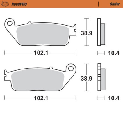 Moto-Master Brakepads RoadPRO Sinter rear