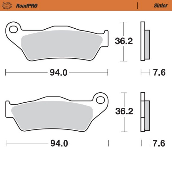 Moto-Master Brakepads RoadPRO Sinter front