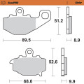 Moto-Master Brakepads RoadPRO Sinter rear