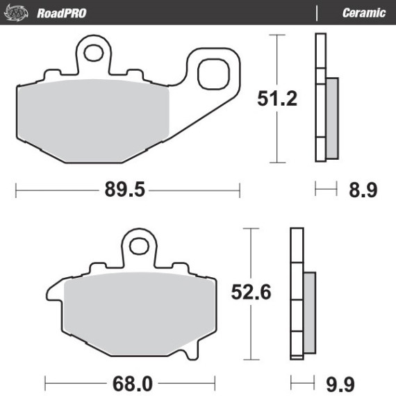 Moto-Master Brakepads RoadPRO Ceramic