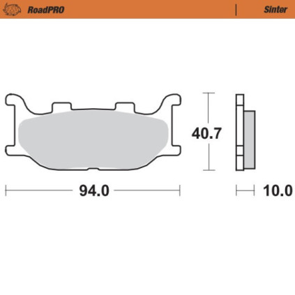 Moto-Master Brakepads RoadPRO Sinter front