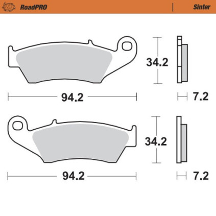 Moto-Master Brakepads RoadPRO Sinter front