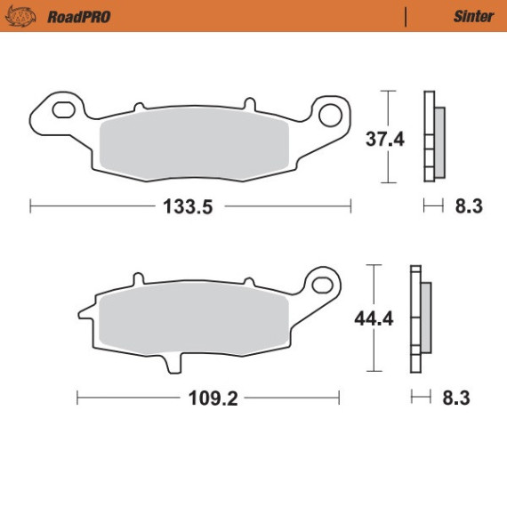 Moto-Master Brakepads RoadPRO Sinter front