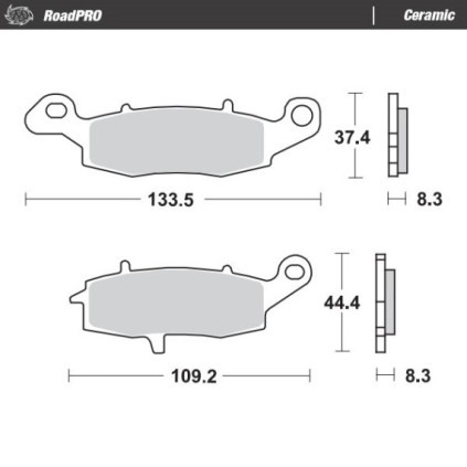 Moto-Master Brakepads RoadPRO Ceramic