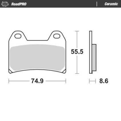 Moto-Master Brakepads RoadPRO Ceramic