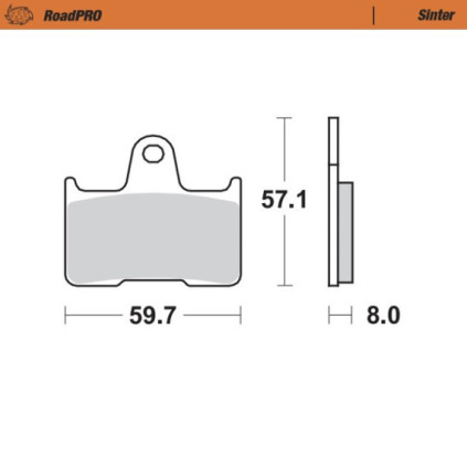 Moto-Master Brakepads RoadPRO Sinter rear